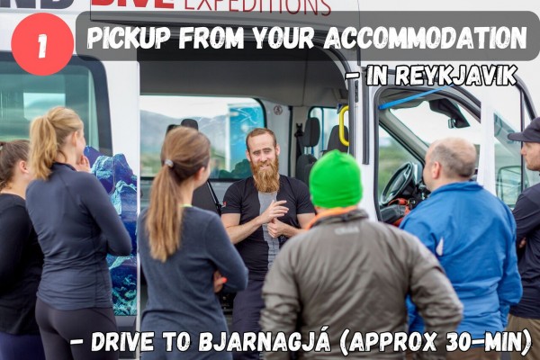 You will be picked up from you accommodation in Reykjavik.