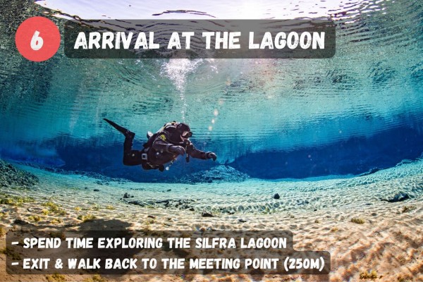 Arrival at the Silfra lagoon.