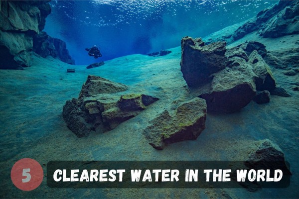 Silfra is considered to be one of the clearest bodies of water in the world.