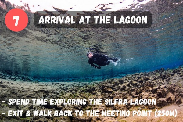 Arrival at the Silfra lagoon.