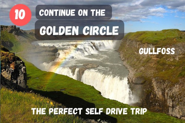 Continue on your self-drive Golden Circle journey by visiting Gullfoss.