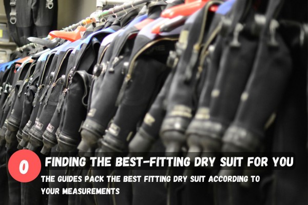 The guides pack the best-fitting dry suit for you based on your measurements.