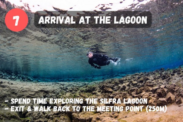 Arrival at the Silfra lagoon.