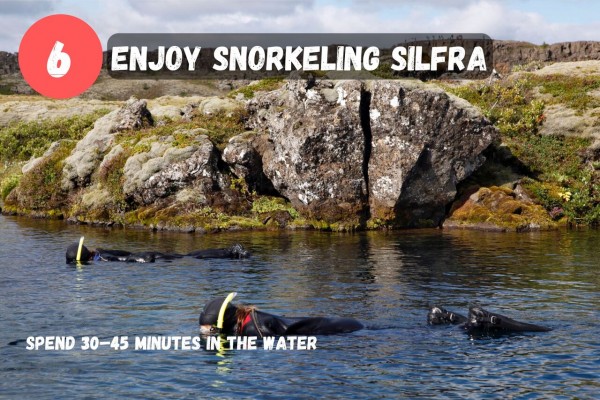 You will spend between 30-40 min snorkeling in Silfra.