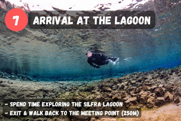 Arrival at the Silfra lagoon.