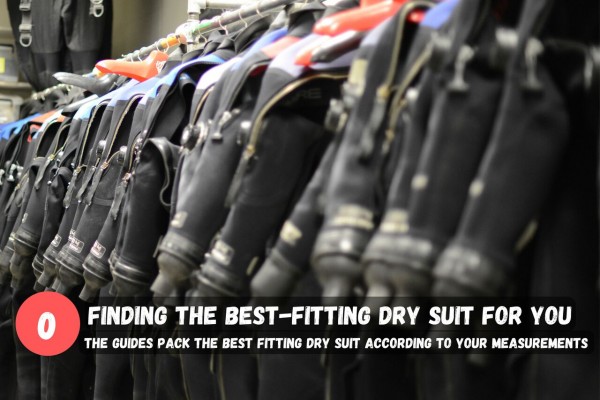 The guides pack the best-fitting dry suit for you based on your measurements.