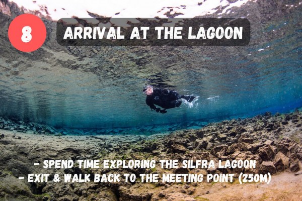 Arrival at the Silfra lagoon.